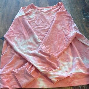 RICKI'S Vibrant Pink and White light sweatshirt